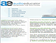 Tablet Screenshot of healthcareaudioinfo.com